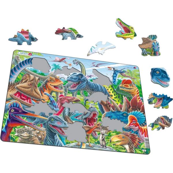 Puzzle-glückliche-Dinosaurier-Detail
