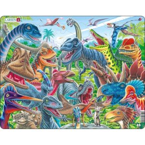Puzzle-glückliche-Dinosaurier-Front